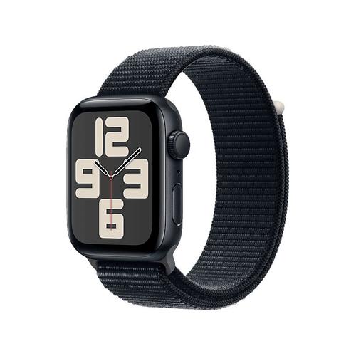 Apple Watch Se (Gps) - 2e Génération - 44 Mm - Aluminium Minuit - Montre Intelligente Avec Bracelet Sport - Textile - Minuit - Taille Du Poignet : 145-220 Mm - 32 Go - Wi-Fi, Bluetooth - 32.9 G