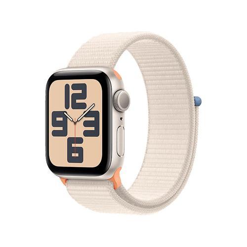Apple Watch Se (Gps) - 2e Génération - 40 Mm - Aluminium Droit - Montre Intelligente Avec Bracelet Sport - Textile - Droit - Taille Du Poignet : 130-200 Mm - 32 Go - Wi-Fi, Bluetooth - 26.4 G