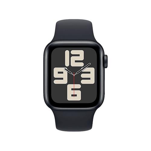 Apple Watch Se (Gps) - 2e Génération - 40 Mm - Aluminium Minuit - Montre Intelligente Avec Bracelet Sport - Fluoroélastomère - Minuit - Taille Du Bracelet : S/M - 32 Go - Wi-Fi, Bluetooth - 26.4...