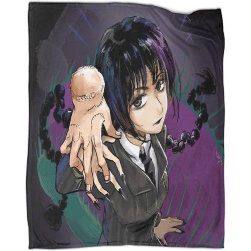 Wednesday Addams Couverture Pour Enfants, Garçons Et Filles, Couverture Imprimée, Décoration De Chambre À Coucher, Couverture Polaire Super Douce Et Confortable, Couverture Imprimée En 3d, Couverture En Peluche 150 X 200 Cm