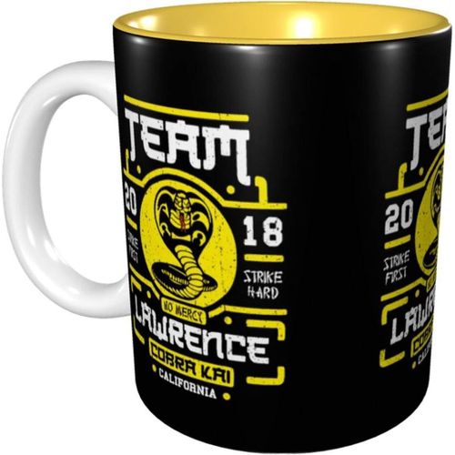 Betteraves Team Lawre-Nce Co-Br-A K-Ai Fun Graphic Printing Mug/Tasse À Café/Tasse En Céramique/Tasses 11oz Jaune