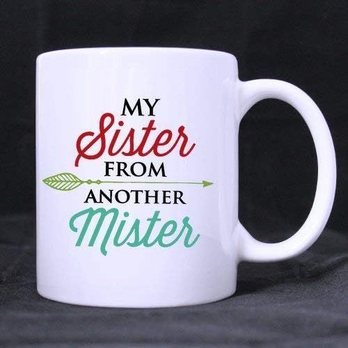 Lah Idée Cadeau Motivation S¿Ur D'un Autre Monsieur Citation Drôle Tasse À Café, Tasses Blanches En Céramique De 11 Onces