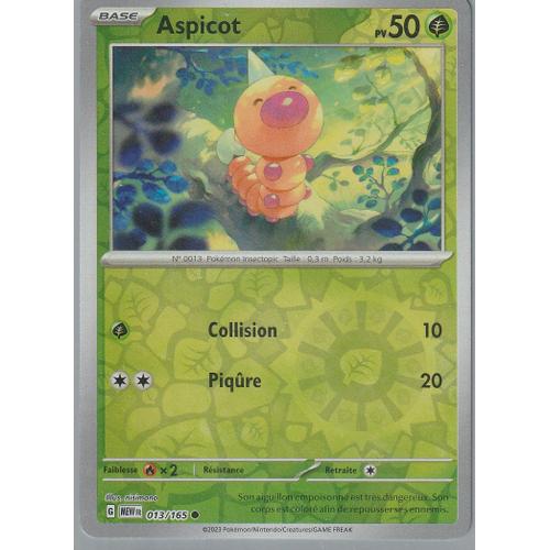 Carte Pokémon - Aspicot - 013/165 - Reverse - Ev3,5 151 Mew
