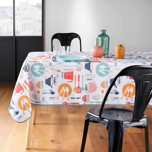Nappe Antitache Rectangulaire 150x240 Cm - Ustensiles De Cuisine - Multicolore Multicolore