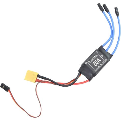 Contrôleur Sans Balais 30a, Contrôleur De Vitesse Électronique Esc Sans Balais Xt60, Accessoires De Voiture Rc Pour Rc Télécommande Drone Hélicoptère Fpv.[E902]-Marque Générale