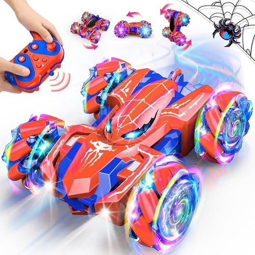 Voiture Télécommandée Enfant, Jouet Enfant 3 4 5 6 7-9 Ans Spider Jouet Garçon Jouet Garcon 3-9 Ans Cadeau Garcon 3-12 Ans Voiture Enfant RC Car Exterieur.[E171]