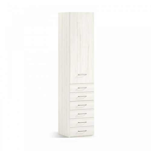 Armoire 1 Porte Gauche 6 Tiroirs 42,3 X 57,5 X 220 Cm