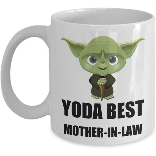 Yoda Meilleur Cadeau D'anniversaire Pour Belle-Mère ? Fans De Souvenirs De Star Wars Cadeaux De Collectionneurs Yoda ? Tasse À Café Amusante Pour La Famille De Noël