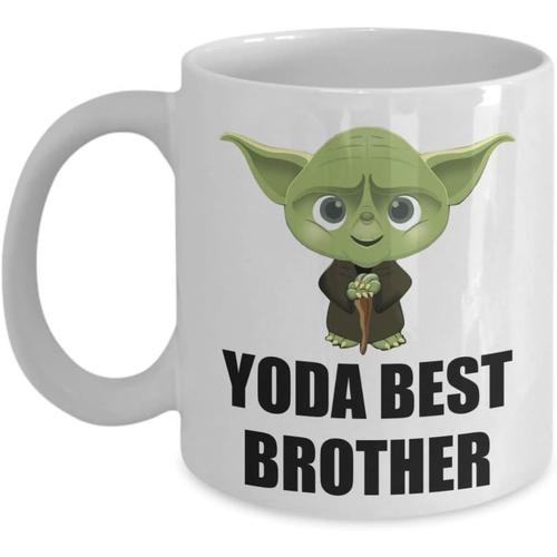 Cadeau D'anniversaire Yoda Best Brother ? Cadeaux Pour Fans De Star Wars ? Collectionneurs Yoda ? Tasse À Café Amusante En Famille De Noël