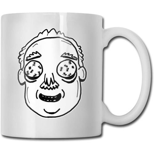 Fourmis Dans Mes Yeux Johnson De Rick-Morty Mug Café Thé Cacao Tasse En Céramique Anniversaire Vacances Bureau Garçons Et Filles Tasses Collection Personnalisée Loisirs Décoration Maison