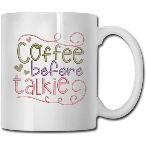 Meilleur Anniversaire Pour Les Femmes Et Les Hommes Café Avant Talkie Tasse À Café Drôle En Céramique De 11 Oz - Gag Fête Des Pères/Mères, Noël, Idée De Cadeau De Noël Pour Les Amis, Les Collègues - Tasse Amusante De Nouveauté