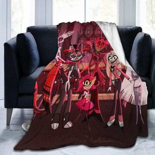Hazbin Hotel Couverture Super Douce Et Confortable En Flanelle Microfibre Couverture Légère Pour Lit, Canapé60x50 Pouces {41268}