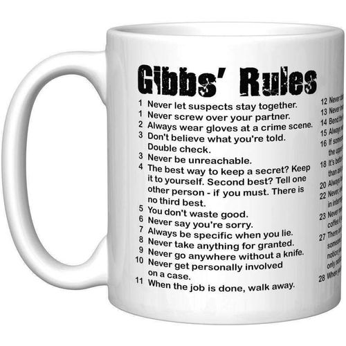 Navy Crime Bureau "Gibb Rules" Tasse À Café Avec Ancien Titre Mug Tasse À Café Tasse Alphabet Anglais Mère Tasse Tasse À Café Mignonne Tasse En Céramique Résistante À La Chaleur Tasse À Thé En Céramique