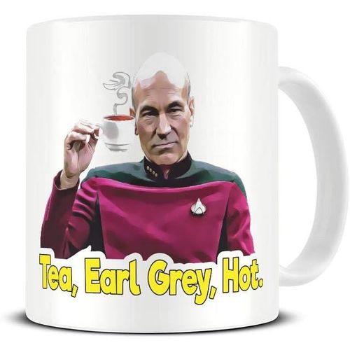 Thé Earl Grey Tasse Chaude | Drôle De Citation De Jean-Luc Picard Mug | Patrick Stewart | Thé Café | Tasse À Café En Céramique