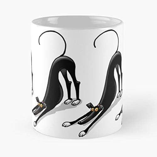 Greyhound Lurcher Hound Whippet-Meilleure Tasse Tasses Chien Dessin Animé Riche Skipworth Richskipworth Richard Tasse Café Pour Tasses Tasse