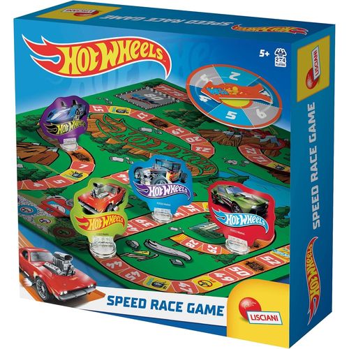 HOT WHEELS - Speed Race Game - Le Jeu De L' Oie Hot Wheels pour Enfants Dès 5 Ans - Jeu De Société Classique De Course - 2 À 4 Joueurs - Développe La Mémoire, Logique, Calculs Simples