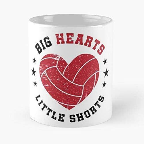 Big Hearts Little Shorts Team Player Volleyball Classic Mug