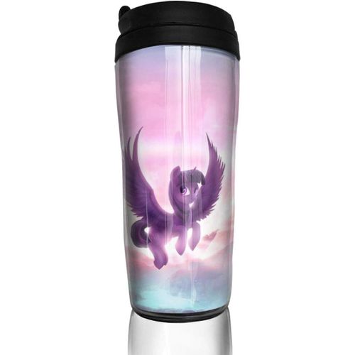 My Rainbow Little Pony Travel Coffee Mugs Double Wall Vacuum Tumblers Insulated Thermos Mug -12 Oz