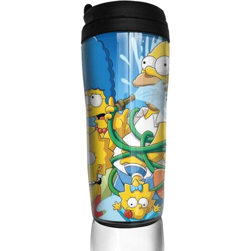 The Simpsons Cartoon Anime Travel Coffee Mugs Double Wall Vacuum Tumblers Insulated Thermos Mug -12 Oz