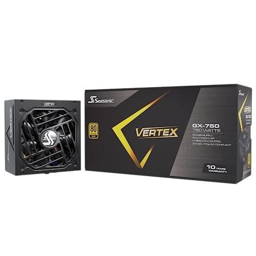 Seasonic Bloc d'alimentation Vertex GX 750 W (750?W), Alimentation PC, Noir