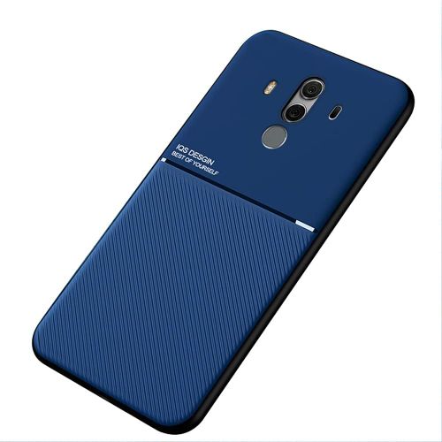 Coque Housse Etui Plaque De Metal Integree Pour Huawei Mate 10 Pro - Bleu
