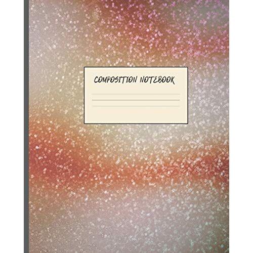 Composition Notebook: Jupiter Rising Abstract Design Cover | 7.5 X 9.25" Wide-Ruled Pages | Workbook, Journal, Notebook | Includes Belong To Page And Class Schedule Page