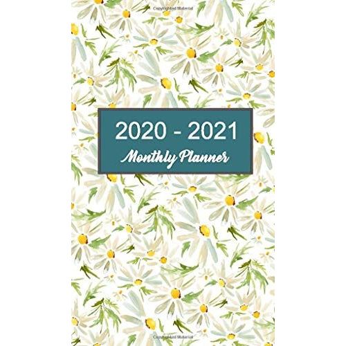 2020 - 2021 Monthly Planner: Meadow Daisy Pocket Calendar