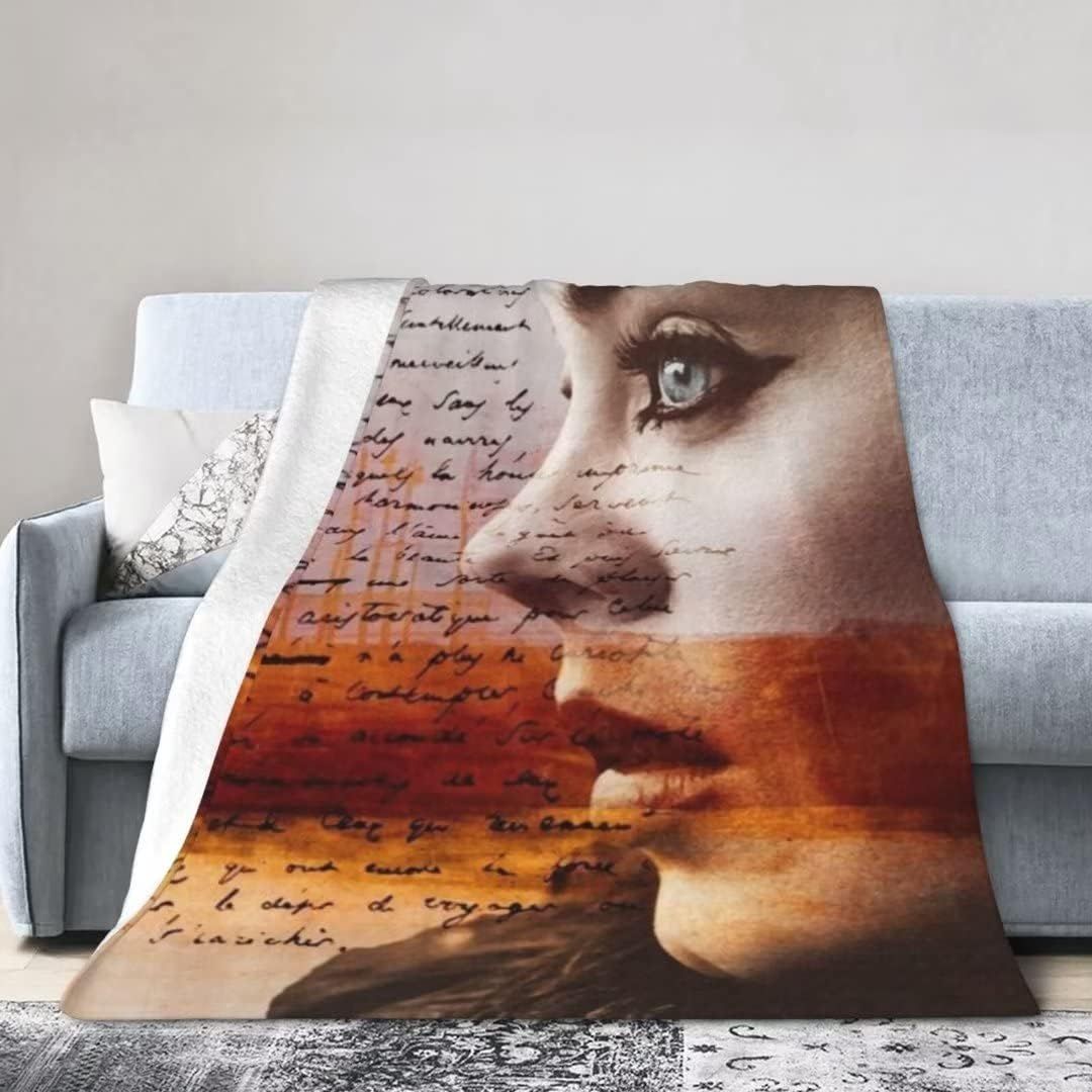 Adele ? Couverture En Flanelle Douce, Chaude, Anti-Boulochage, Literie De Voyage, Pour Canapé-Lit,