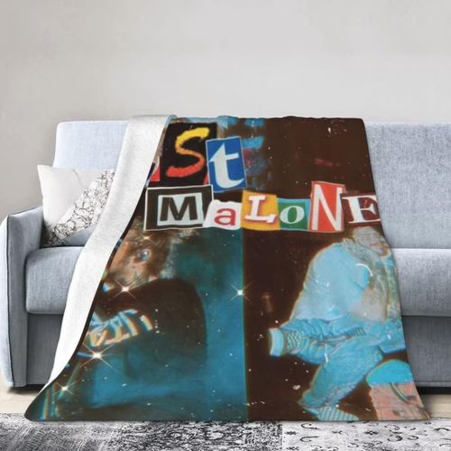 Couverture Post Malone Ultra Douce En Flanelle Pour Canapé-Lit