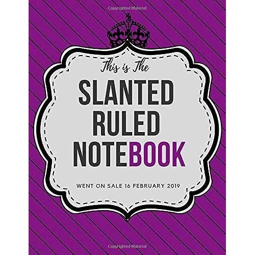 Slanted Ruled Notebook: Caligraphy Kits For Beginners, Left Handed Writing, Journal Left Handed, Handwriting Left Handed, Handwriting For Lefties, Leftie, Left Handed Composition Notebooks (110 Pages,