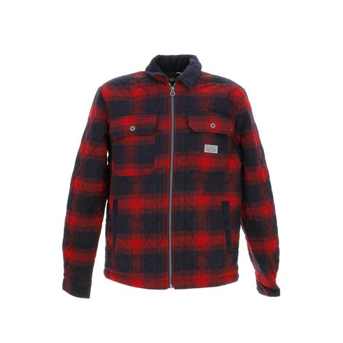 Vestes Demie Saison Petrol Industries Men Shirt Long Sleeve Check Rouge