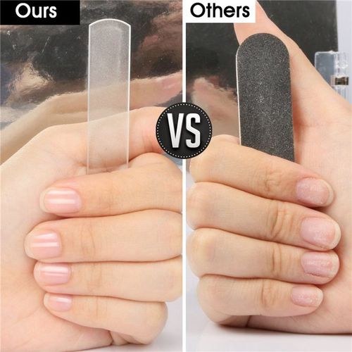 3x Verre ¿¿ Ongles- ¿¿ Ongles En Verre Nano Ongles En Cristal Polisseur Polisseur Pour Les Ongles Naturels Les Ongles 