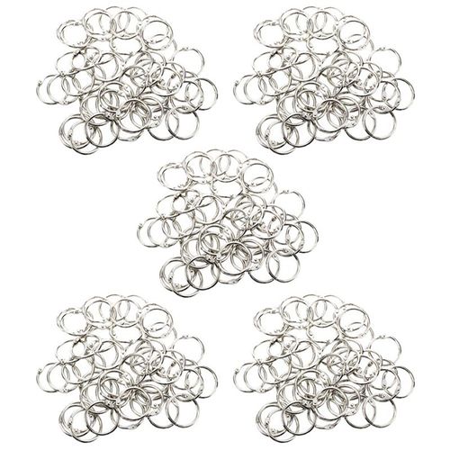 250 Pieces Agrafes Relieuse 30mm Diametre Exterieur Feuillets Anneau Porte-Cles