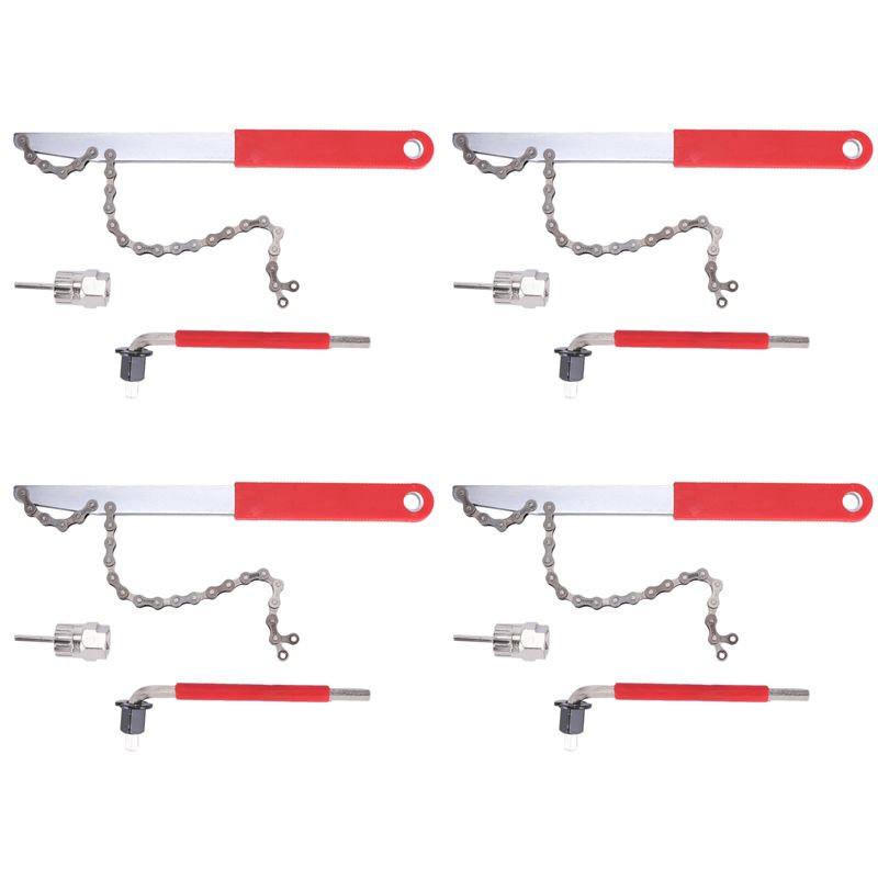 4x Outil De Suppression De Cassette De Velo Avec Fouet A Cha...