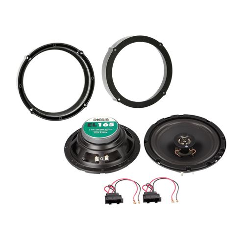 Kit 2 haut-parleurs coaxiaux 165mm compatible avec Seat Skoda VW