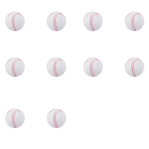 10x Balle Souple Pour Jeunes Adultes De 10 Pouces De Baseball ¿¿ Impact R¿¿Duit De Baseball De Sport