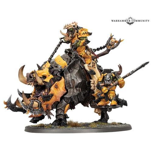 Warhammer Aos - Ironjawz Orruk Kroboss Sur Gueule Ki Grogn