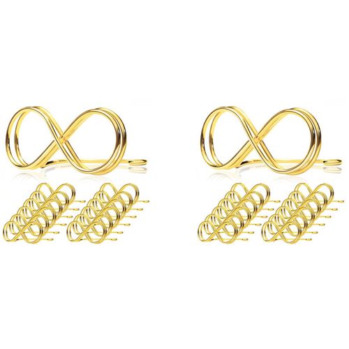 Porte-Num¿¿Ros De Table Stands 24 Paquet - ?Tiquettes De Si¿¿Ge De Mariage Clips De Carte De Visite Cartes Photo Pr¿¿Sentoir Or
