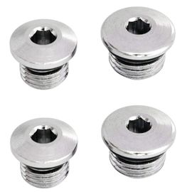 4x Bouchon De Port Pour R¿¿Gulateur De Plong¿¿E Sous-Marine De Premier ¿¿Tage De 7/16 Pouces Et Bouchon De Port Basse Pression De 3/8 Pouces