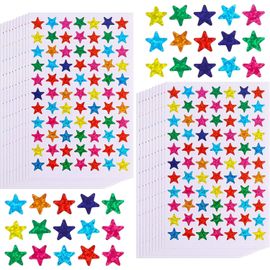 Artibetter Lot De 20 Feuilles D'autocollants Colorés Ronds Décoratifs