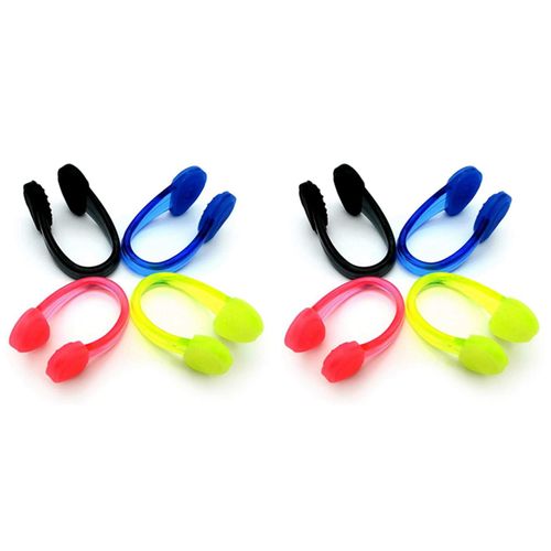 Pinces De Nez De Natation Imperm¿¿Ables En Silicone Bouchons De Nez De Piscine Pour Adultes Lot De 8