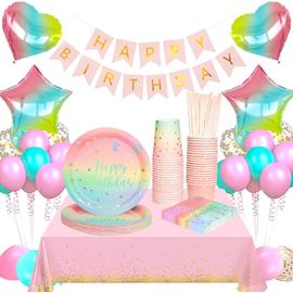 Vaisselle jetable anniversaire Filles - Tout pour Anniversaires Filles