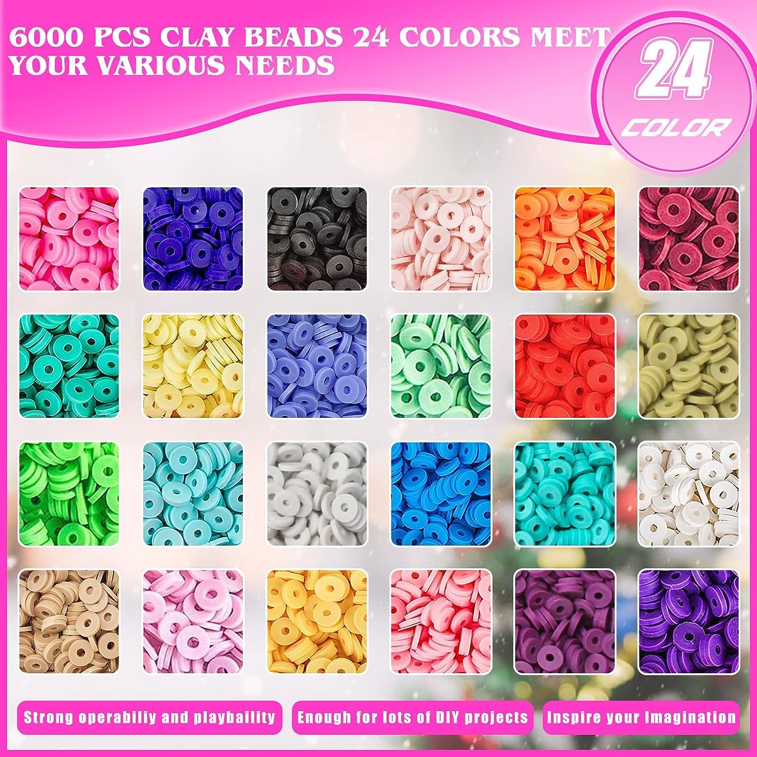 Perles colorées Bijoux Kit de fabrication 6300pcs Verre Alphabet