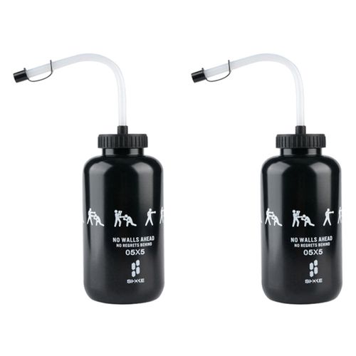 2x Shoke Bouteille D'eau De Crosse Avec Longue Paille En Plastique Sans Bpa Bouteille D'eau De Boxe De Gardien De But 1 Litre Pour Le Sport C