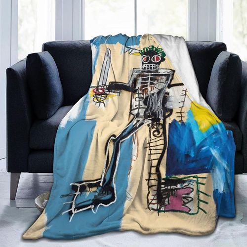 Couverture En Flanelle Basquiat Andy Warhol, Couverture Super Douce Et Légère, Lavable Pour Lit Et Canapé