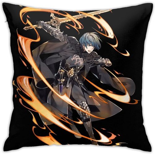 Houtiff Anime & Fire Emblem Three Houses & Byleth Male Sword Atta Tapisserie Taie D'oreiller Mode Taie D'oreiller Carr¿¿E D¿¿Cor Housse De Coussin 18 X 18 Pouces 45 X 45 Cm