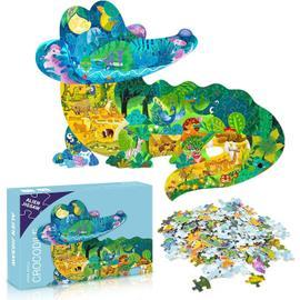 Puzzle Animaux pour Enfants, 108 Pièces Puzzle Animaux, Jouet Puzzles pour  Enfant, Jouet Éducatif Parfait pour Garçons Filles de 4 5 6 7 8 9 10 Ans et  Plus, avec Boîte (Krokodil)