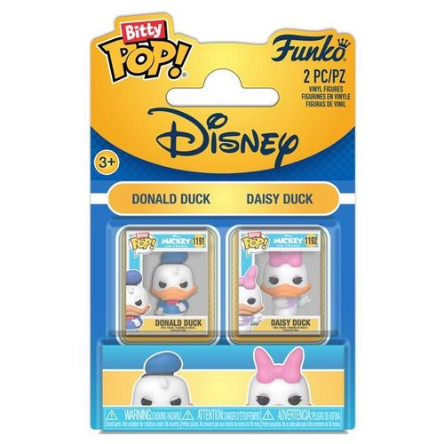 Figurine Funko Pop - Mickey Mouse [Disney] - Donald & Daisy Duck - Bitty Pop Pack (88913)