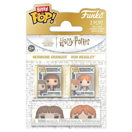 Figurine Funko Pop - Harry Potter - Hermione Granger & Ron Weasley - Bitty Pop Pack (88917)