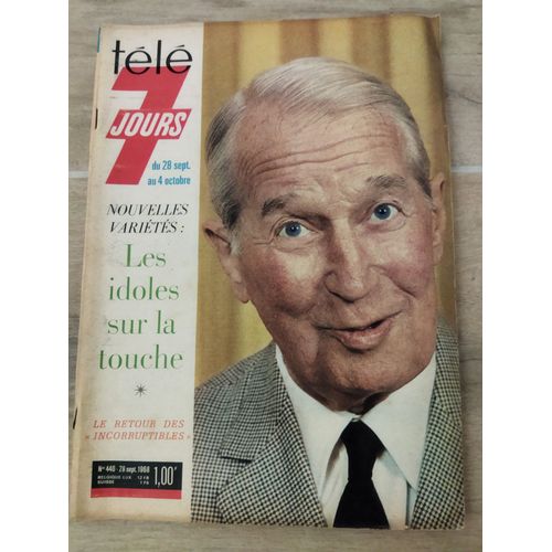Télé 7 Jours 440 Maurice Chevalier Alain Bashung L'Age Heureux Vive La Vie Denise Glaser
